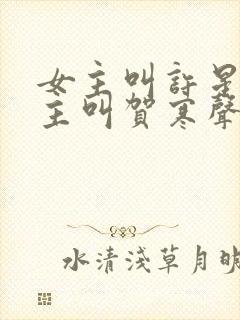 女主叫许星染男主叫贺寒声的小说封面