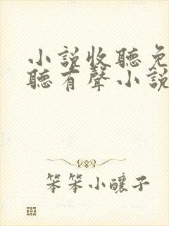 小说收听免费收听有声小说