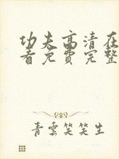 功夫高清在线观看免费完整版