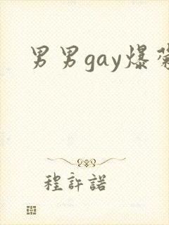 男男gay爆菊封面
