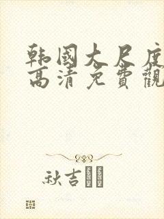 韩国大尺度在线高清免费观看完整版