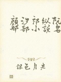 颜汐祁纵阮念是哪部小说名字