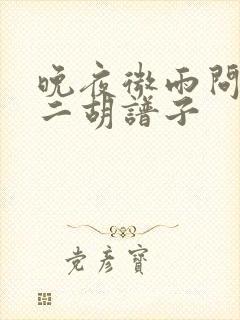 晚夜微雨问海棠二胡谱子