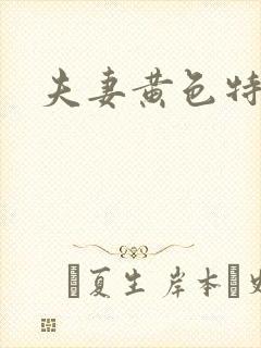 夫妻黄色特级片