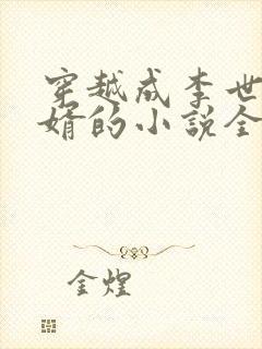 穿越成李世民女婿的小说全本