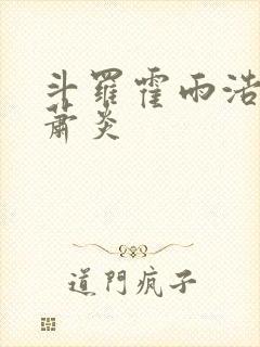 斗罗霍雨浩拜师萧炎