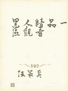 黑人精品一区二区观看