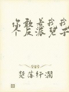 你敢惹我我有六个反派儿子封面