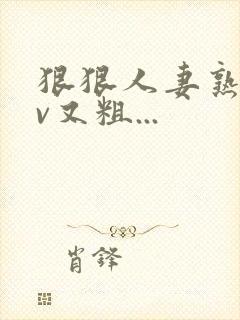 狠狠人妻熟妇av又粗...封面