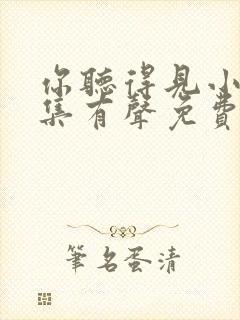 你听得见小说全集有声免费听