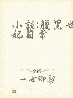 小说:腹黑世子妃日常