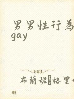 男男性行为欧美gay封面