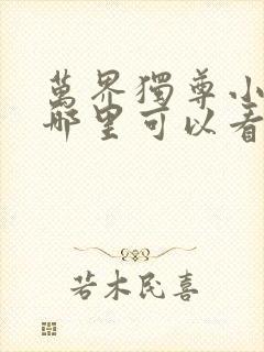 万界独尊小说在哪里可以看完整版