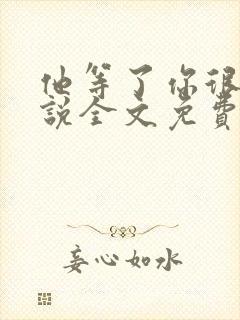 他等了你很久小说全文免费阅读