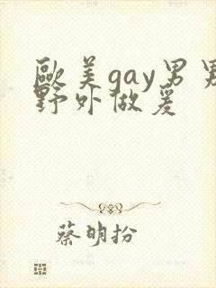 欧美gay男男野外做爰