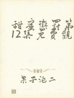 甜蜜惩罚第一季12集免费观看在线播放