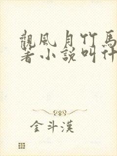 观风月竹马篇原著小说叫什么名字