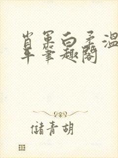 肖军白柔温婉王平笔趣阁封面