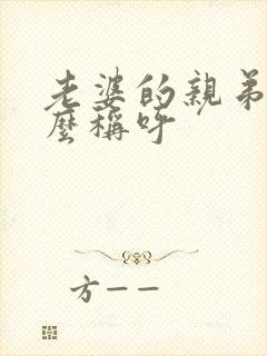 老婆的亲弟弟怎么称呼