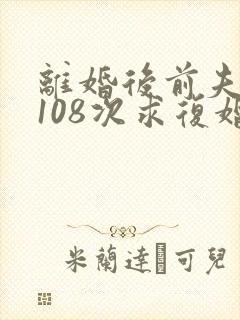离婚后前夫追我108次求复婚