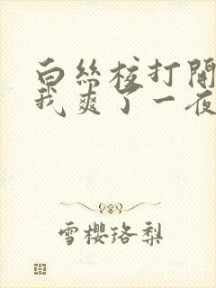 白丝校打开腿让我爽了一夜