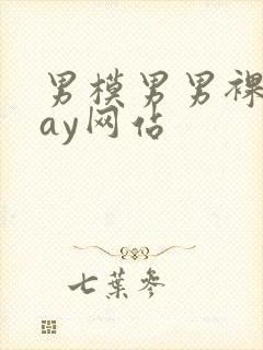 男模男男裸体gay网站封面