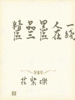 精品黑人一区二区三区在线