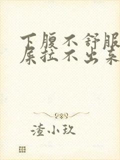 下腹不舒服想拉屎拉不出来怎么回事封面