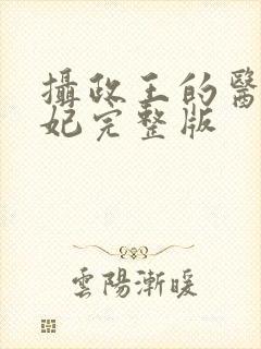 摄政王的医品狂妃完整版