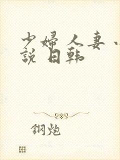 少妇 人妻 小说 日韩