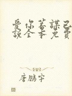 爱你蓄谋已久小说全本免费阅读封面