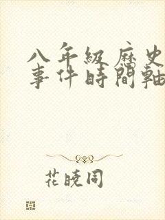 八年级历史重要事件时间轴