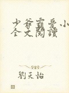 少爷霸爱小丫头全文阅读