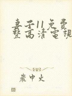 妻子11免费完整高清电视剧在线看