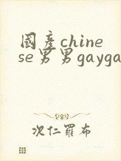国产chinese男男gaygay 网站封面