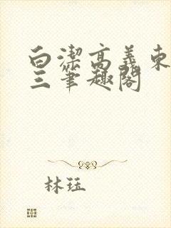 白洁高义东子陈三笔趣阁封面