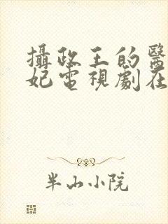 摄政王的医品狂妃电视剧在线