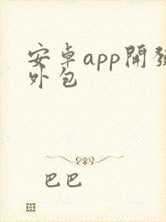 安卓app开发外包