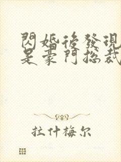 闪婚后发现老公是豪门总裁 全本