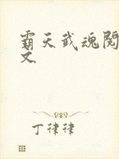 霸天武魂阅读全文