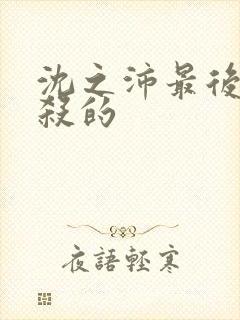 沈之沛最后被谁杀的