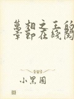 万相之王的最新章节在线阅读