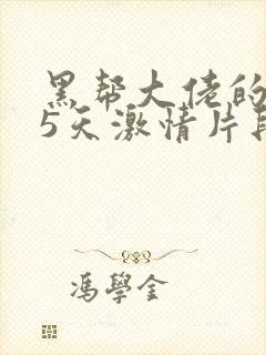 黑帮大佬的365天激情片段