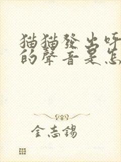 猫猫发出呼噜噜的声音是怎么回事