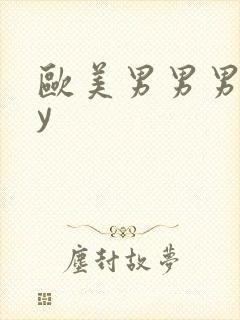 欧美男男男gay封面