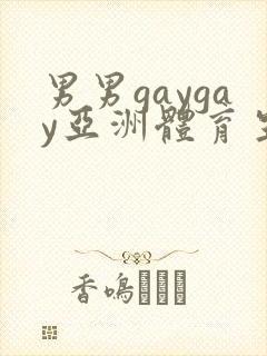 男男gaygay亚洲体育生