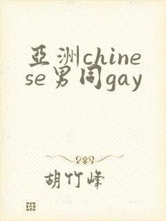亚洲chinese男同gay