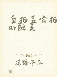 自拍区偷拍亚洲av欧美