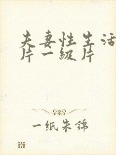 夫妻性生活黄色片一级片封面