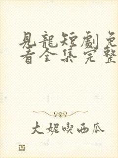 见龙短剧免费观看全集完整版高清